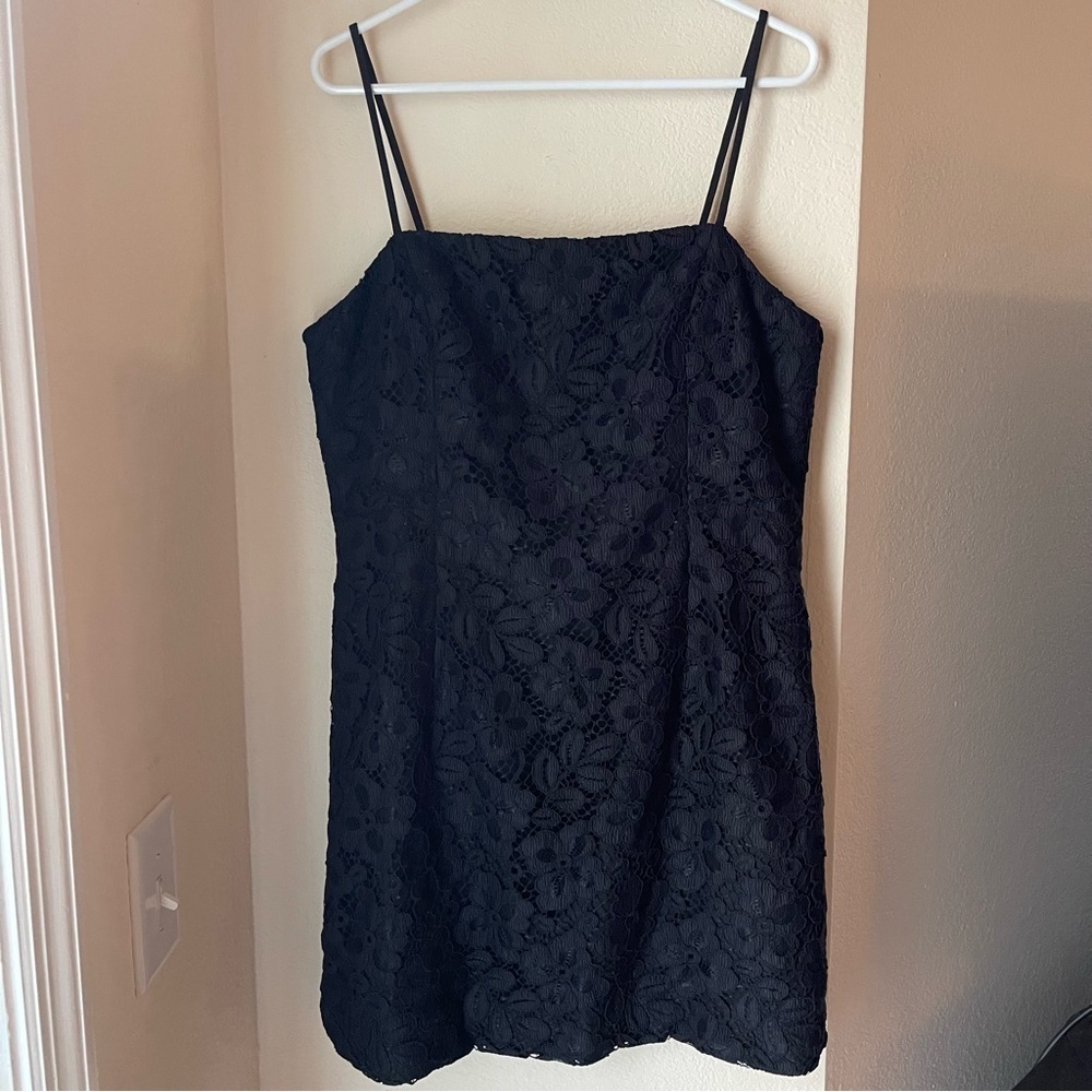 Lilly Pulitzer Maret Lace Dress Noir Size 14 - Picture 3 of 16